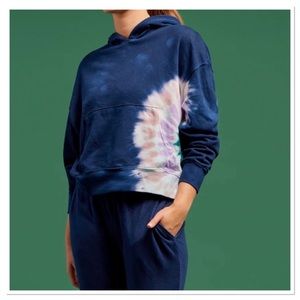 Women’s French Terry Relaxed Fit Tie Dye Hoodie Sweatshirt Top Wildfox NWT